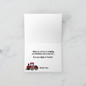 Happy Tracks Choo Dankeskarte (Innenseite)