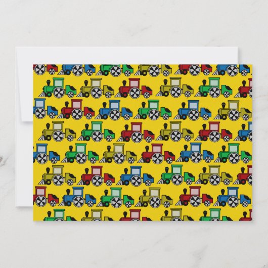 Happy Tracks - Einladung (Rückseite)