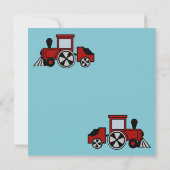 Happy Tracks - Einladung/Rot Einladung (Rückseite)