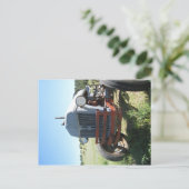 Happy Tractor! Postkarte (Stehend Vorderseite)