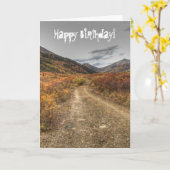 Happy Trail; Happy Birthday Karte (Gelbe Blume)