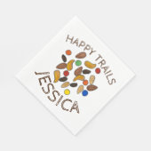 Happy Trails Camping Trail Mix Abschied Rente Serviette (Ecke)