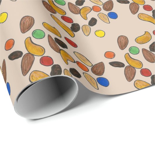 Happy Trails Camping Wandern im Val Piora Geschenkpapier (Rolleneckpunkt)