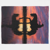 HAPPY TRAILS COWBOY FLEECEDECKE (Vorderseite (Horizontal))