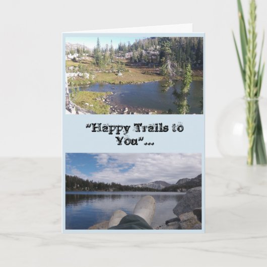 Happy Trails Father's Day Card Karte (Vorderseite)