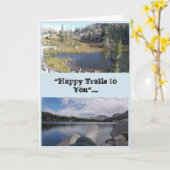 Happy Trails Father's Day Card Karte (Gelbe Blume)