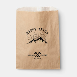 Happy Trails Gastgeschenk Hochzeit DIY Trail Mix Geschenktütchen