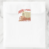 Happy Trails Quadratischer Aufkleber (Tasche)