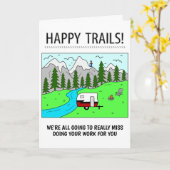 Happy Trails Retirement Card Karte (Gelbe Blume)