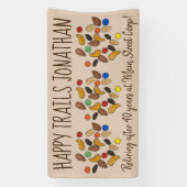 Happy Trails Trail Mix Goodbye Retirement Party Banner (Vertikal)