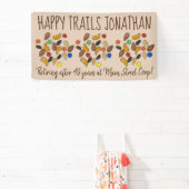 Happy Trails Trail Mix Goodbye Retirement Party Banner (InSitu)