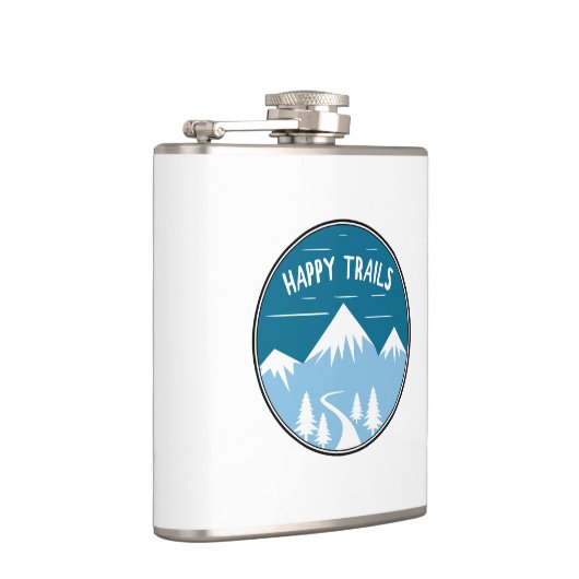 Happy Trails Wandern Flachmann (Rechts)