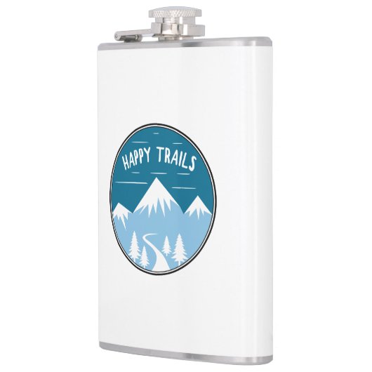 Happy Trails Wandern Flachmann (Links)