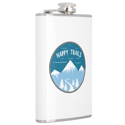 Happy Trails Wandern Flachmann (Rechts)