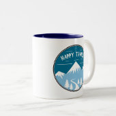 Happy Trails Zweifarbige Tasse (VorderseiteRechts)