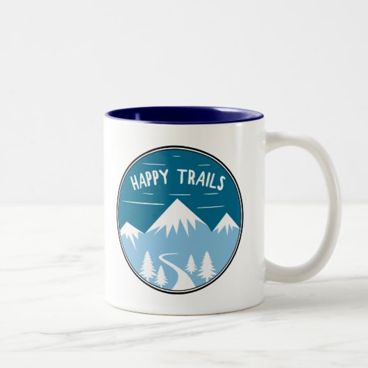 Happy Trails Zweifarbige Tasse (Rechts)