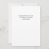 Happy Transplant-Jubiläum Custom Anniversary (Rückseite)