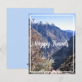 Happy Travels Colca Canyon, Peru Feiertagskarte (Vorne/Hinten)