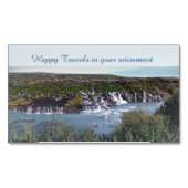 Happy Travels Ruhestandsmagnet Magnetische Visitenkarte (Vorderseite)