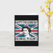 Happy Treason Day Britisch 4. Juli Karte (Gelbe Blume)