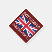 Happy Treason Day Undankbare Kolonialzeit 4. Juli Serviette (Ecke)