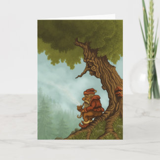 Happy Tree Fantasy Greetcard Karte