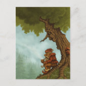 Happy Tree Fantasy Postcard Postkarte (Vorderseite)