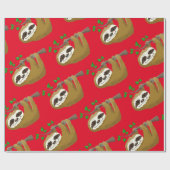 Happy Tree Sloth Geschenkpapier (Flach)