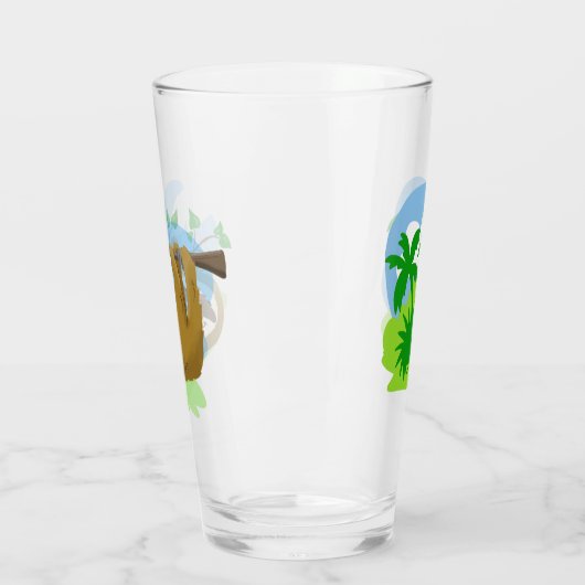 Happy Tree Sloth Glas (Links)