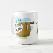 Happy Tree Sloth Kaffeetasse (Vorderseite Links)