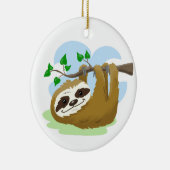 Happy Tree Sloth Keramik Ornament (Rechts)