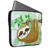 Happy Tree Sloth Laptopschutzhülle (Vorne Rechts)