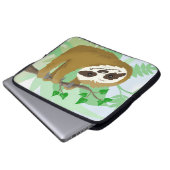 Happy Tree Sloth Laptopschutzhülle (Vorne Knopf)