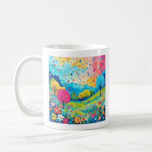 Happy Trees and Blume, Nature Bliss Sweatshirt, Kaffeetasse