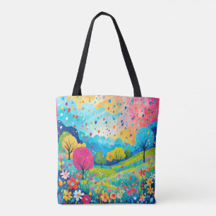 Happy Trees and Blume, Nature Bliss Sweatshirt, Tasche