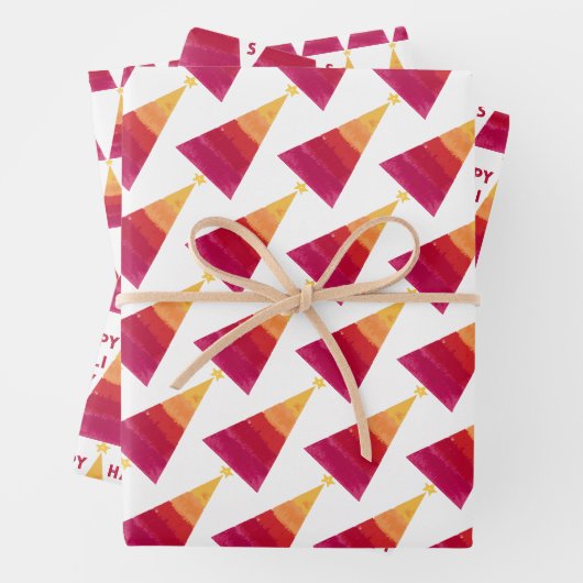 Happy Trees Gift Wrap Geschenkpapier Set (Beispiel)