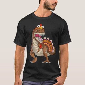 Happy Trexgiving Trex Dinosaur Türkei Erntedank T-Shirt