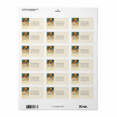 Happy Trick oder Treaters Vintag Address Label Adressaufkleber (Vorne)