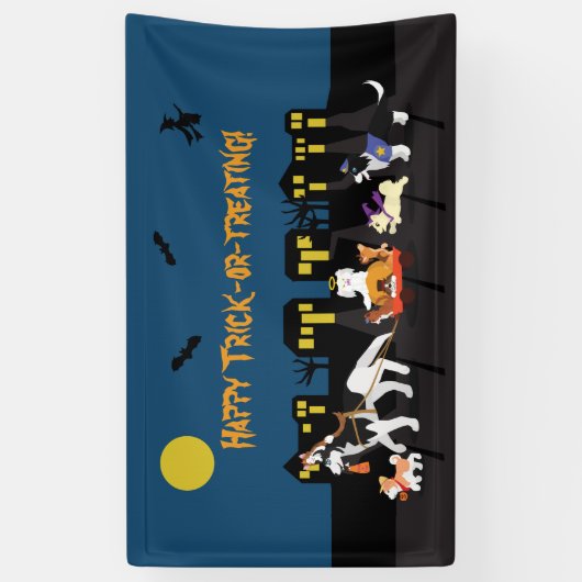 Happy Trick oder Treating! Banner (Vertikal)
