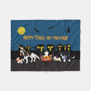 Happy Trick oder Treating! Fleecedecke