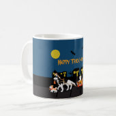 Happy Trick oder Treating! Kaffeetasse (Vorderseite Links)