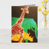 Happy Trio Karte (Gelbe Blume)