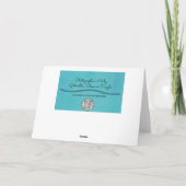 Happy Trip Vacation Palm Tree Kunst, Dichtung und Karte (Rückseite)