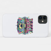 Happy Trippy Mushroom Case-Mate iPhone Hülle (Rückseite (Horizontal))