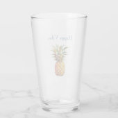 Happy Tropical Pineaple Glas (Rückseite)