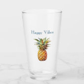 Happy Tropical Pineaple Glas (Vorderseite)