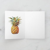 Happy Tropical Pineaple Karte (Innenseite)