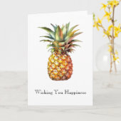Happy Tropical Pineaple Karte (Gelbe Blume)