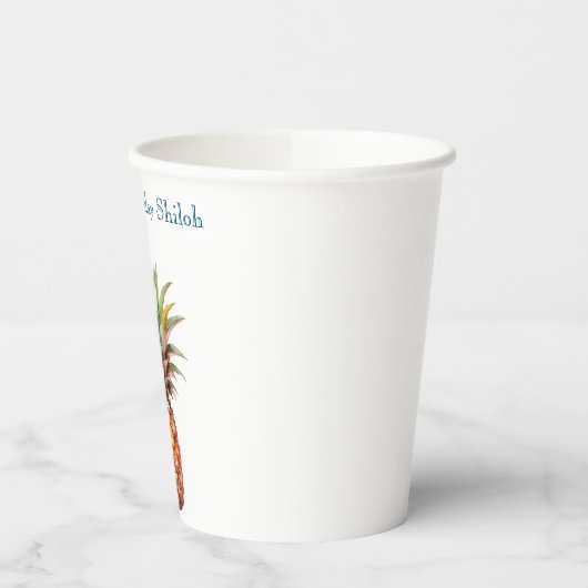 Happy Tropical Pineaple Pappbecher (Links)