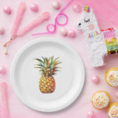 Happy Tropical Pineaple Pappteller (Party)